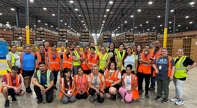 Barrett’s team celebrates the successful go-live of Delta Galil USA in Forney, Texas.
