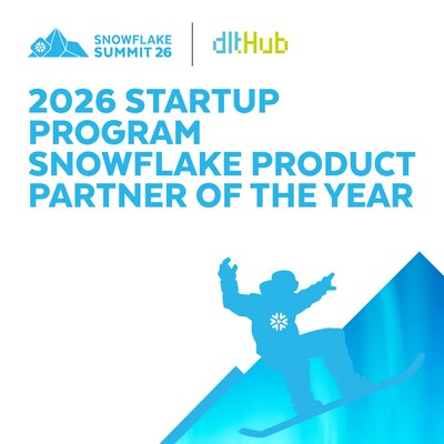 dltHub is 2026 Startup Program SnowflakeProduct Partner of the Year dltHub is 2026 Startup Program SnowflakeProduct Partner of the Year