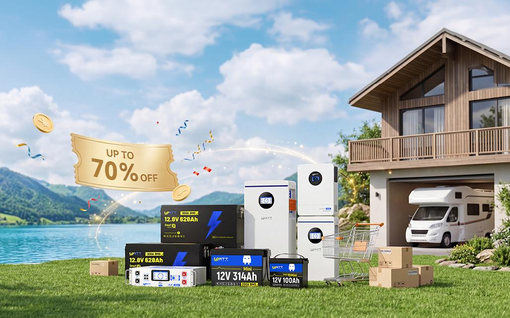 WattCycle's Prime Day Event Drops Up to 70% Off LiFePO4 Batteries Starting June 15