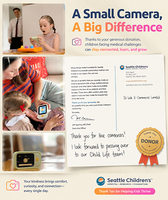 Two-Time International Design Award Winner Dr.Look Ai Donates AI Learning Cameras to Two Children's Hospitals, Tackling North American Parenting Challenges Through Real-World Exploration