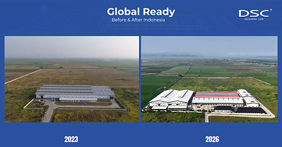 DSC builds advanced foam chemistry and fabrication technology at P.T. Dah Ju Facility in Indonesia for future product growth.
