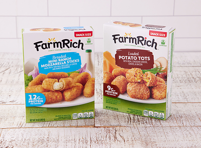 Farm Rich is introducing two new additions: Snack-Sized Ranch Mini Mozzarella Sticks and Snack-Sized Loaded Potato Tots, which launched at Publix in May and will roll out to additional retailers this summer