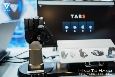 TARS DexHand demonstrated at ICRA 2026 in Vienna.