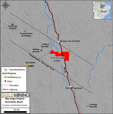 Figure 3: São Jorge Project location Figure 3: São Jorge Project location