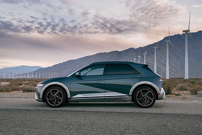 The Hyundai IONIQ 5 is photographed in Irvine, CA on July 22, 2025.