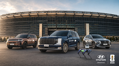 Hyundai vehicles and robotics support the FIFA World Cup 2026™ as part of Hyundai’s Official Partnership. *Disclaimer: This image is an AI-generated representation created for illustrative purposes only and may not depict actual scenes, products, or environments