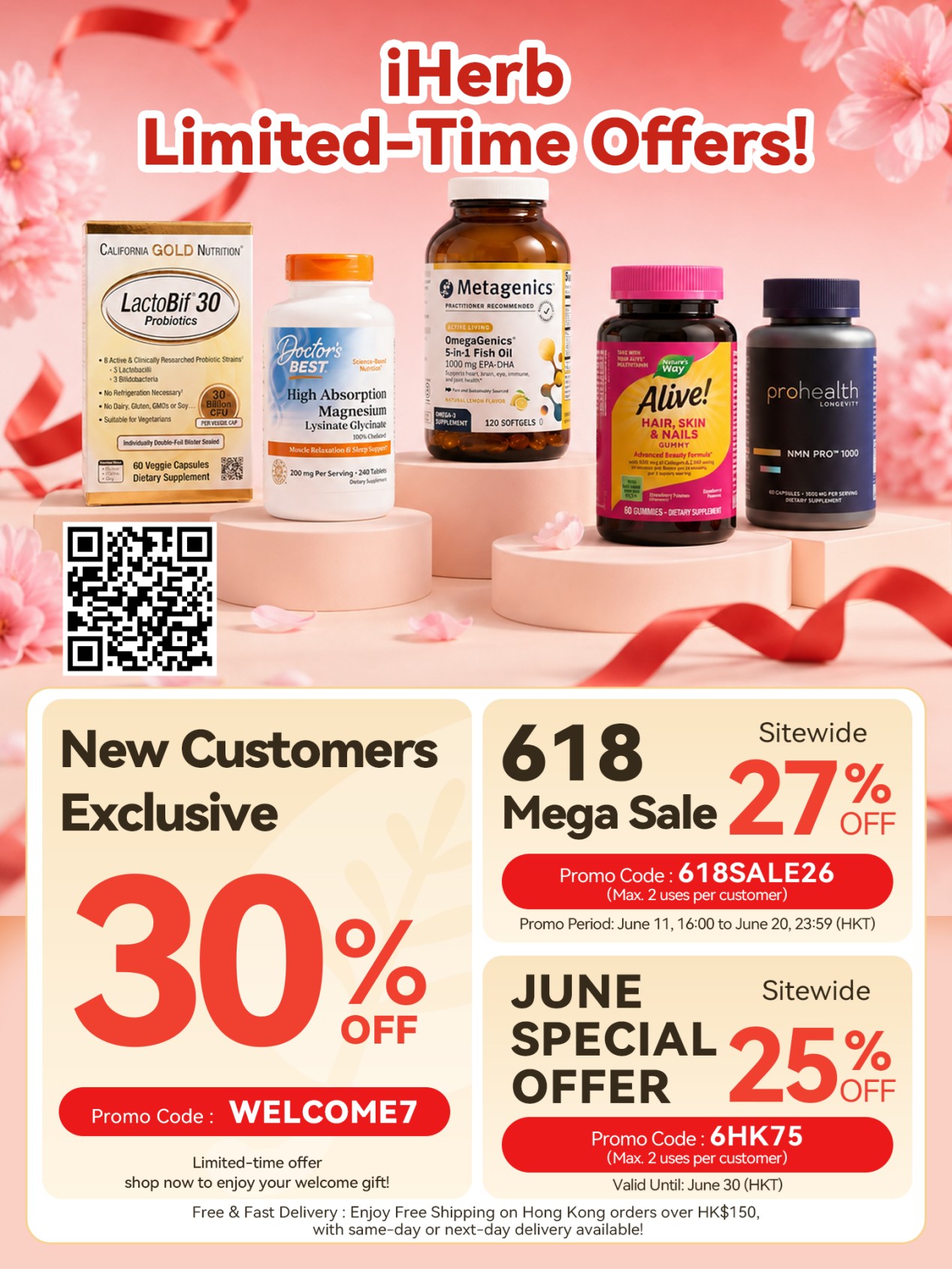 iHerb's 618 Big Benefits: Rewarding Users in Hong Kong and Southeast Asia