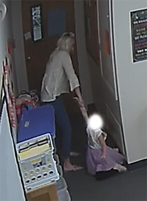 Surveillance footage captured a 4-year-old girl being dragged by a single arm at Trinity Lutheran School in San Angelo, Texas, per a lawsuit filed by the preschooler's family and The Button Law Firm. Surveillance footage captured a 4-year-old girl being dragged by a single arm at Trinity Lutheran School in San Angelo, Texas, per a lawsuit filed by the preschooler's family and The Button Law Firm.