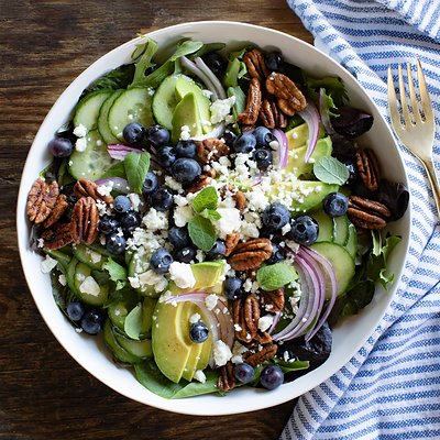 Blueberry Feta Lemon Salad