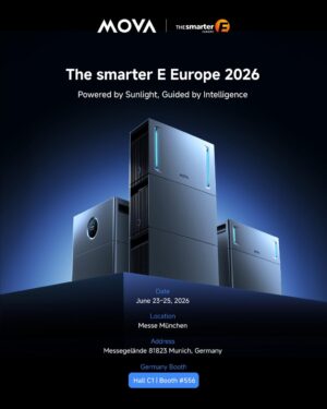 MOVA Unveils New LumeGret S4800 at Intersolar Europe 2026, Expanding Residential Energy Storage Portfolio