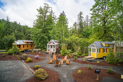 Celebrating its 10th anniversary, the Mt. Hood Tiny House Village delivers a unique Pacific Northwest getaway that pairs Portland’s distinct aesthetic with an impressive mountain backdrop. As the flagship Petite Retreats destination, the resort features seven unique tiny house rentals at the Mt. Hood Village Resort providing a premier outdoor getaway with convenient access to the region.