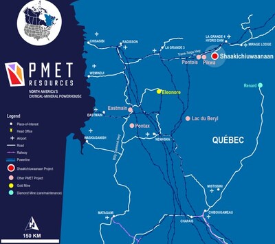 Figure 1: Location of the Company’s portfolio of properties in the Eeyou Istchee James Bay, Quebec. Figure 1: Location of the Company’s portfolio of properties in the Eeyou Istchee James Bay, Quebec.