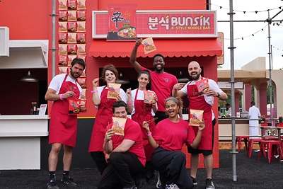 Nongshim 'Taste of London' Food Festival promotional booth