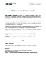OCI NV statement regarding Oceanwood Capital