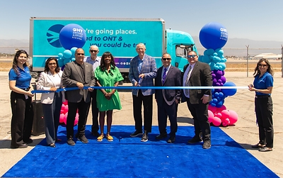 A ribbon cutting was held today for Ontario International Airport's new zero-emission truck, part of the airport's commitment to sustainability.
