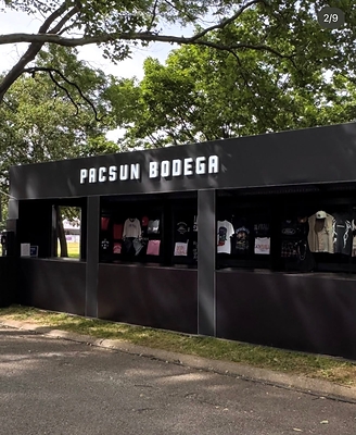 Pacsun activated throughout Governors Ball weekend with a dedicated merch destination featuring exclusive Pacsun x Governors Ball merchandise, alongside festival-ready Pacsun styles and a custom installation inspired by the iconic neighborhood corner stores woven throughout New York City culture.