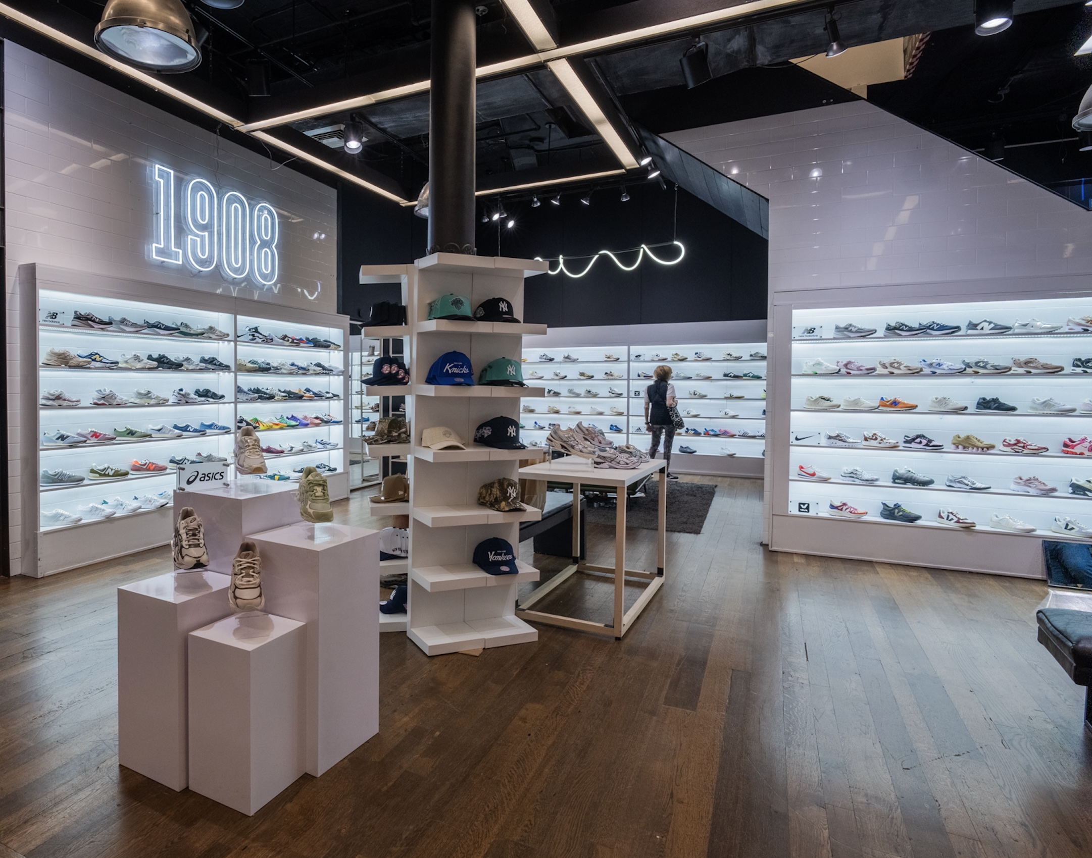 Paragon Sports’ reimagined Lifestyle Footwear department, featuring the iconic “1908”