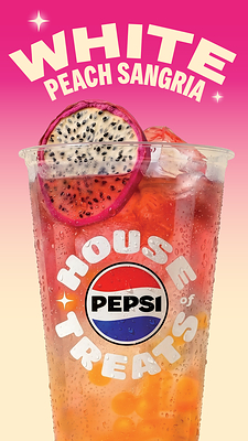 Pepsi “House of Treats” will begin rolling out from June 2026, debuting a diverse menu of crafted drinks spanning distinct flavour profiles including Yuzu Lychee and White Peach Sangria.
