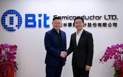 Simon Shen, Chairman of QBit Semiconductor, and Tony Liu, CEO of SinChip Technology, at QBit’s headquarters in Taipei, Taiwan.
