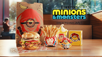 Fans can get a taste of the Minions & Monsters Meal only at Wendy's starting June 15.