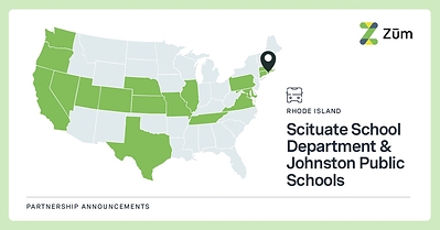 Scituate School Department and Johnston Public Schools have selected Zūm, the leader in modern student mobility, to modernize student transportation operations beginning in the 2026–2027 school year. The partnerships mark Zum's entry into Rhode Island, further expanding Zum’s national footprint across 18 states.