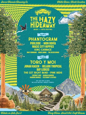 The Hazy Hideaway Will Feature Two Days of Music, Beer, Art and Happenings Onsite at the Beer Brand’s Mills River, NC Brewery August 21 - 22, 2026