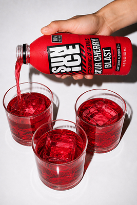 SUN ICE delivers 10% ABV and approximately three cocktail servings per bottle.