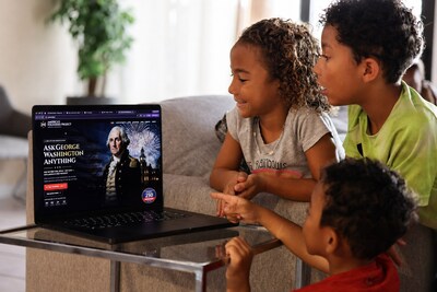 Children of all ages can 'interact' with an AI-powered George Washington to help celebrate America's 250th Birthday only at ConstantLife.ai
