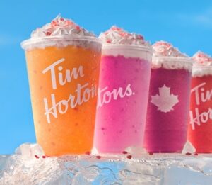 Try the Tims® summer menu: Crispy Chicken Sandwich and NEW Poppin’ Frozen Quenchers™, plus hot deals on cold beverages