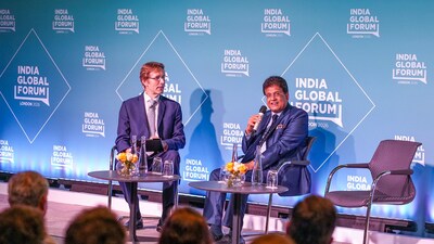 India's Commerce & Industry Minister Piyush Goyal in conversation at the Capital & Future Frontiers Forum, UK-India Week 2026