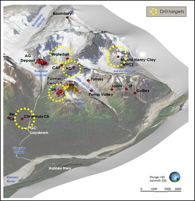 Figure 1: Drilling target areas planned for the 2026 field season (CNW Group/Vizsla Copper Corp.)