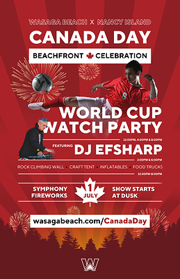 Canada Day in Wasaga Beach poster