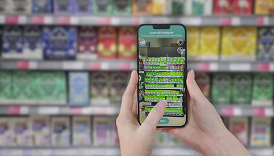 RGIS deploys weR Shelf Engine to overlay AI product identification on mobile device at shelf level.