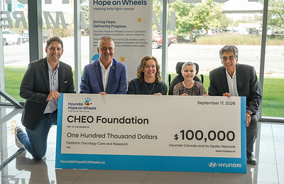 Hyundai Hope on Wheels Handprint Ceremonies in partnership with University Hospitals Kingston Foundation and CHEO Foundation