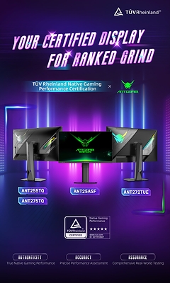 ANTGAMER earned TÜV Rheinland Native Gaming Performance Certification