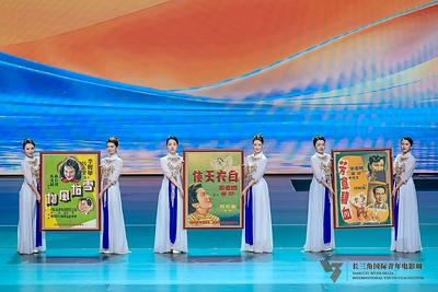 A display of posters for Zhang Shichuan's classic productions.