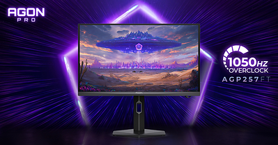 AGON by AOC's AGP257FT Gaming Monitor featuring OC1050Hz overclocking Delivering Millisecond Fluidity