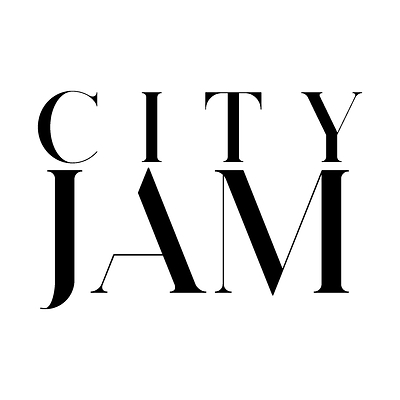 CITY JAM wordmark, black on transparent.