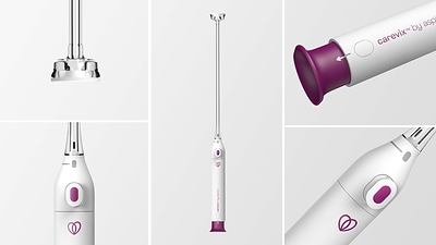 carevix by Aspivix, a gentle suction-cervical stabilizer reducing pain and bleeding in gynecology