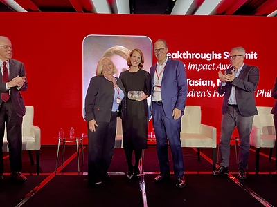 Gwen Nichols, MD, Sarah K. Tasian, MD, PhD & E. Anders Kolb, MD at Blood Cancer United's Breakthroughs Summit 