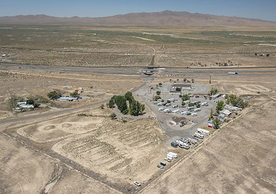 Figure 1: Accommodations property (lower centre) with Springer visible in background