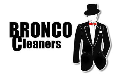 Bronco Dry Cleaners Logo
