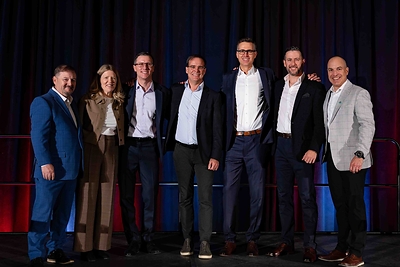 Brian DeCoste, Senior Vice-President West & Business Development (Englobe), Marie-France Lavallée, Senior Vice-President Human Resources, Marketing & Communications (Englobe), Shane Smith, President (Obsidian), Mike Cormier, President (Englobe), Mark Czechowsky, CEO (Obsidian), Dean Petrovic, Senior Vice-President M&A and Strategic Initiatives (Englobe), Yves Cormier, Vice-President GME West (Englobe)