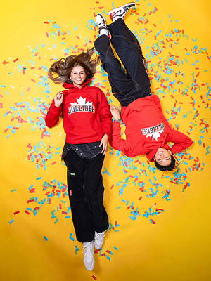 The Jollibee Canada 10th Anniversary hoodie brings cozy comfort to anniversary celebrations this season.