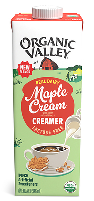 New Organic Valley® Maple Cream Flavored Creamer