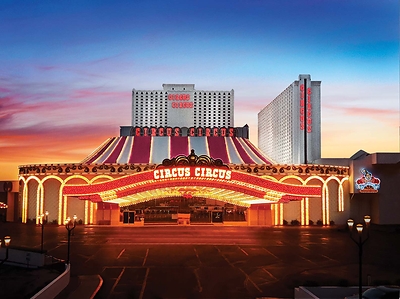Circus Circus Las Vegas, located at 2880 S. Las Vegas Blvd., is a privately owned hotel and casino offering dining, shopping, entertainment and more than 101,000 square feet of gaming space. A longtime family favorite, the resort features nearly 4,000 affordable accommodations across its towers, suites, lodge and RV Park. Guests can enjoy family-friendly attractions, including The Adventuredome indoor theme park, live circus acts, classic Midway games and more.