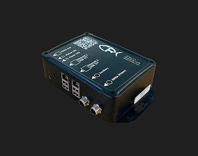 CR Box connects to a boat's NMEA 2000 network and Starlink and runs Viam's open-source software at the edge