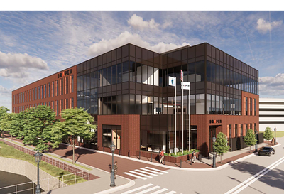 Rendering of the Draper IMPACT Center to be built in Lowell, Massachusetts. 