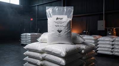 Battery-grade lithium hydroxide monohydrate produced using EnergyX’s proprietary GET-Lit™ technology.