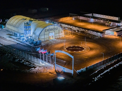 EnergyX’s Project Black Giant™ lithium extraction facility in Chile.